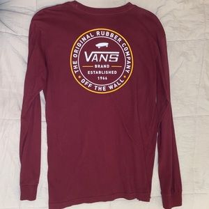 Maroon Van’s Long sleeve Shirt